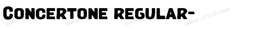 Concertone regular字体转换